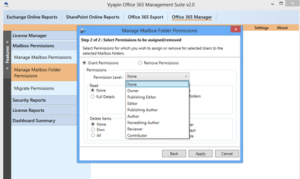 mailbox folder permissions