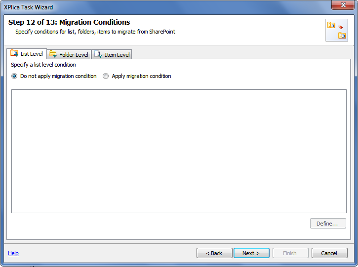 migration condition